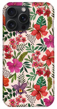 Load image into Gallery viewer, Pink Tropical Flower Pattern - Phone Case