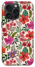 Load image into Gallery viewer, Pink Tropical Flower Pattern - Phone Case