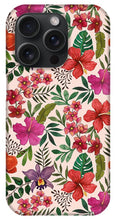 Load image into Gallery viewer, Pink Tropical Flower Pattern - Phone Case