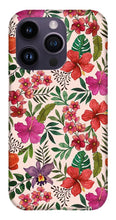 Load image into Gallery viewer, Pink Tropical Flower Pattern - Phone Case