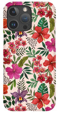 Load image into Gallery viewer, Pink Tropical Flower Pattern - Phone Case