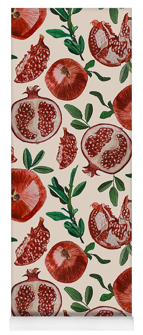 Pomegranate Pattern - Yoga Mat