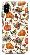 Load image into Gallery viewer, Pumpkin and Fall Flowers Pattern  - Phone Case