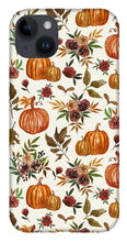 Load image into Gallery viewer, Pumpkin and Fall Flowers Pattern  - Phone Case