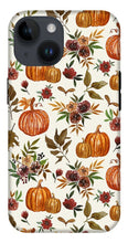 Load image into Gallery viewer, Pumpkin and Fall Flowers Pattern  - Phone Case