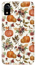 Load image into Gallery viewer, Pumpkin and Fall Flowers Pattern  - Phone Case