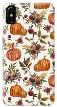 Load image into Gallery viewer, Pumpkin and Fall Flowers Pattern  - Phone Case