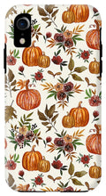 Load image into Gallery viewer, Pumpkin and Fall Flowers Pattern  - Phone Case