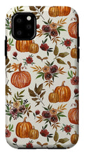 Load image into Gallery viewer, Pumpkin and Fall Flowers Pattern  - Phone Case