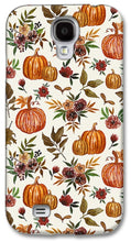 Load image into Gallery viewer, Pumpkin and Fall Flowers Pattern  - Phone Case