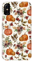 Load image into Gallery viewer, Pumpkin and Fall Flowers Pattern  - Phone Case