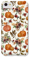 Load image into Gallery viewer, Pumpkin and Fall Flowers Pattern  - Phone Case