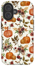 Load image into Gallery viewer, Pumpkin and Fall Flowers Pattern  - Phone Case