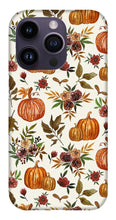 Load image into Gallery viewer, Pumpkin and Fall Flowers Pattern  - Phone Case