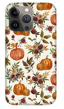 Load image into Gallery viewer, Pumpkin and Fall Flowers Pattern  - Phone Case