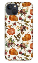 Load image into Gallery viewer, Pumpkin and Fall Flowers Pattern  - Phone Case