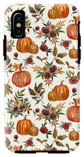 Load image into Gallery viewer, Pumpkin and Fall Flowers Pattern  - Phone Case