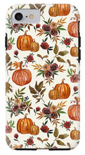 Load image into Gallery viewer, Pumpkin and Fall Flowers Pattern  - Phone Case