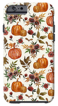 Load image into Gallery viewer, Pumpkin and Fall Flowers Pattern  - Phone Case