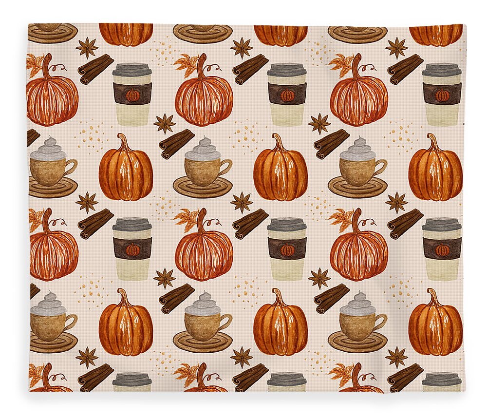 Pumpkin Spice Coffee - Blanket