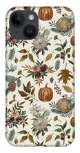 Load image into Gallery viewer, Pumpkins, Flowers and Fall Foliage - Phone Case