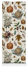 Load image into Gallery viewer, Pumpkins, Flowers and Fall Foliage - Yoga Mat