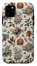 Load image into Gallery viewer, Pumpkins, Flowers and Fall Foliage - Phone Case