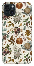 Load image into Gallery viewer, Pumpkins, Flowers and Fall Foliage - Phone Case