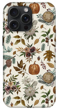 Load image into Gallery viewer, Pumpkins, Flowers and Fall Foliage - Phone Case