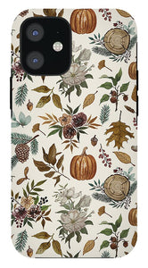 Pumpkins, Flowers and Fall Foliage - Phone Case