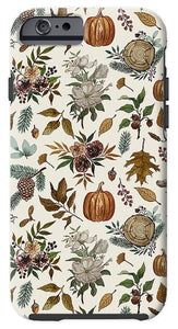 Pumpkins, Flowers and Fall Foliage - Phone Case