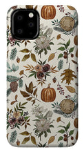 Load image into Gallery viewer, Pumpkins, Flowers and Fall Foliage - Phone Case