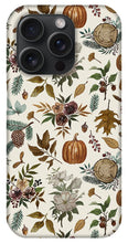 Load image into Gallery viewer, Pumpkins, Flowers and Fall Foliage - Phone Case