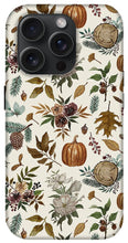 Load image into Gallery viewer, Pumpkins, Flowers and Fall Foliage - Phone Case