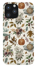 Load image into Gallery viewer, Pumpkins, Flowers and Fall Foliage - Phone Case