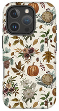 Load image into Gallery viewer, Pumpkins, Flowers and Fall Foliage - Phone Case