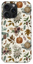 Load image into Gallery viewer, Pumpkins, Flowers and Fall Foliage - Phone Case