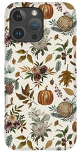 Load image into Gallery viewer, Pumpkins, Flowers and Fall Foliage - Phone Case