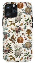 Load image into Gallery viewer, Pumpkins, Flowers and Fall Foliage - Phone Case