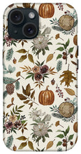 Load image into Gallery viewer, Pumpkins, Flowers and Fall Foliage - Phone Case