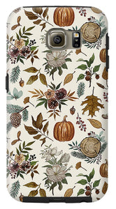 Pumpkins, Flowers and Fall Foliage - Phone Case