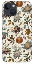 Load image into Gallery viewer, Pumpkins, Flowers and Fall Foliage - Phone Case