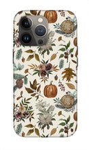 Load image into Gallery viewer, Pumpkins, Flowers and Fall Foliage - Phone Case