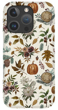 Load image into Gallery viewer, Pumpkins, Flowers and Fall Foliage - Phone Case