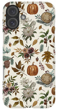 Load image into Gallery viewer, Pumpkins, Flowers and Fall Foliage - Phone Case