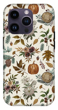 Load image into Gallery viewer, Pumpkins, Flowers and Fall Foliage - Phone Case