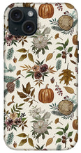 Load image into Gallery viewer, Pumpkins, Flowers and Fall Foliage - Phone Case