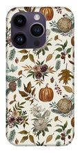 Load image into Gallery viewer, Pumpkins, Flowers and Fall Foliage - Phone Case