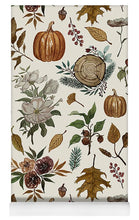 Load image into Gallery viewer, Pumpkins, Flowers and Fall Foliage - Yoga Mat