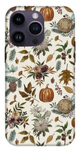 Load image into Gallery viewer, Pumpkins, Flowers and Fall Foliage - Phone Case